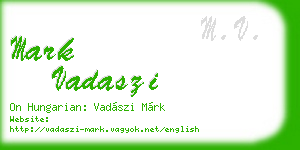 mark vadaszi business card