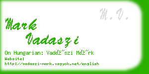 mark vadaszi business card